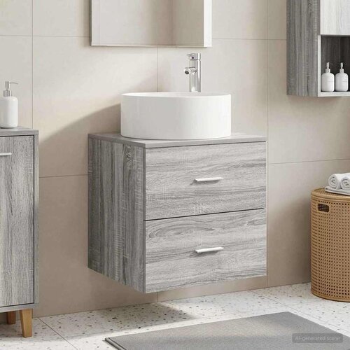  Umivaonik s policom Siva Sonoma 49,5 x 44,5 x 65,5 cm Cene