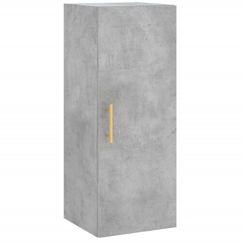  Visoka komoda siva betona 34,5x34x180 cm od konstruiranog drva Slike