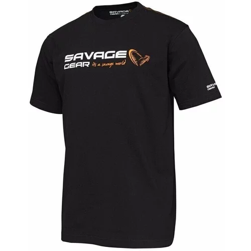 Savage Gear Majica Signature Logo T-Shirt Black Ink M