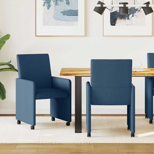vidaXL Stolac za blagovanje 2 pcs Plava 57 x 66 x 94 cm tkanina Cijene
