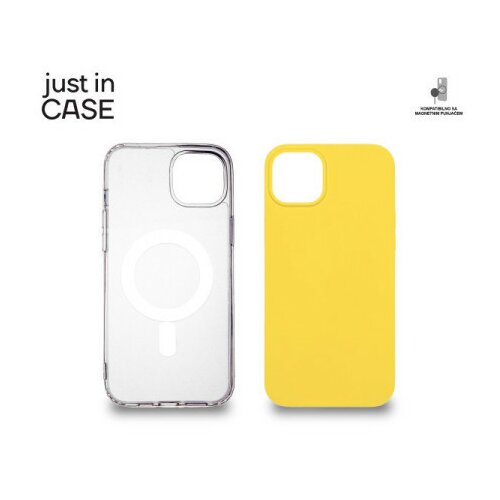 Just In Case 2u1 extra case paket maski za telefon žuti za iPhone 14 plus ( MAGPL109YL ) Cene