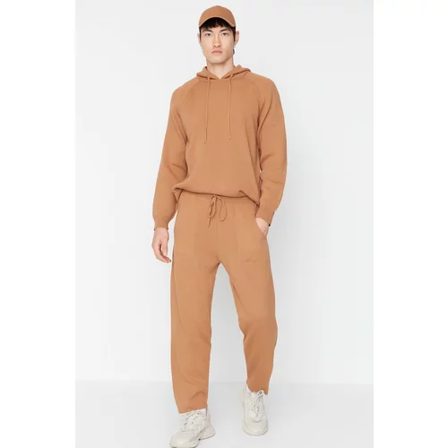 Trendyol Camel Men's Carrot Fit Knitwear Trousers
