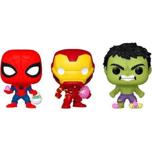 FUNKO Pocket Pop Pocket POP Blister 3 Figurice Marvel: Spiderman, Hulk, Iron Man Slike