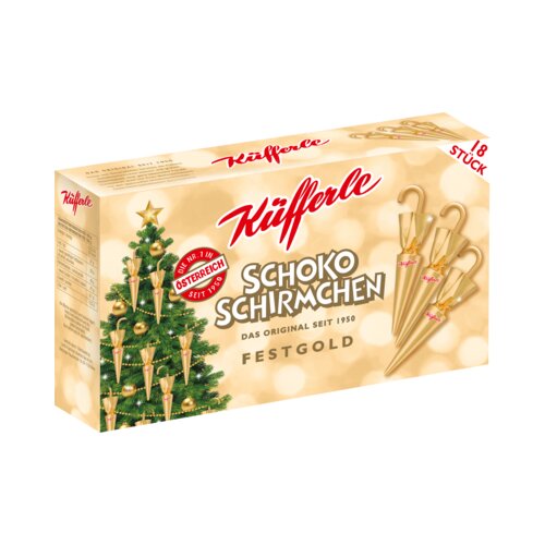 K&amp;uuml;fferle Čokoladni dežnik &amp;quot;Festgold&amp;quot; Slike