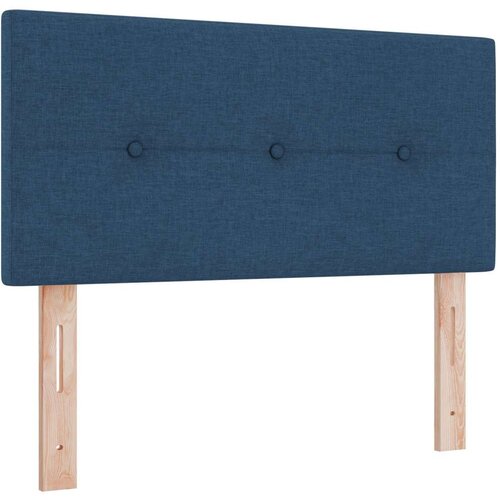  Krevet na podlozi s madracem plavi 100x200 cm tkanina Slike