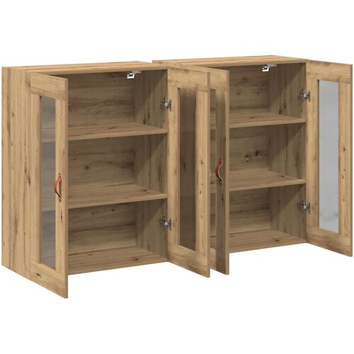  Zidni ormari 2 pcs Umjetnički hrast 69,5 x 34 x 90 cm Slike