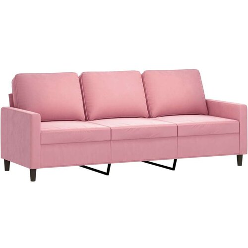  2-dijelni set sofa s jastucima ružičasti bar&amp;scaron;unasti Slike