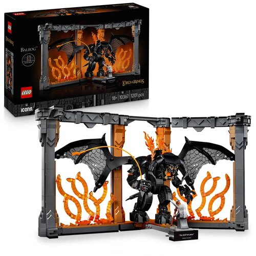 Lego Icons 10367 The Lord of the Rings: Balrog&amp;trade; Book Nook Slike