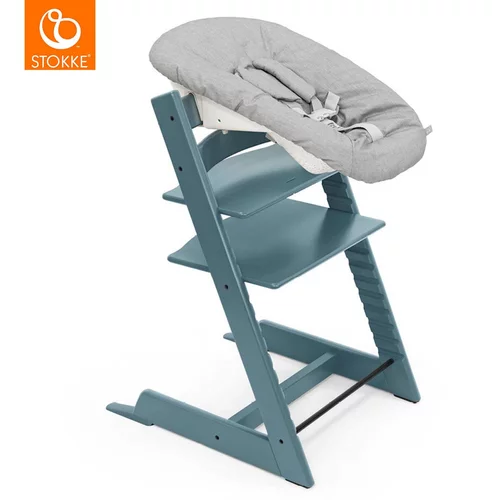 Stokke otroški stolček tripp trapp® fjord blue + vstavek za novorojenčka tripp trapp® grey