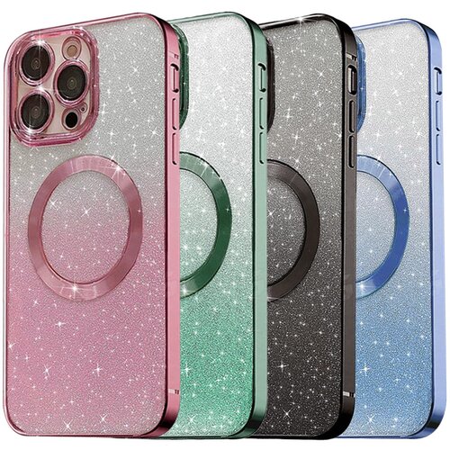  Maska za iPhone 14 Pro Max Mag Case Electroplated plava Slike