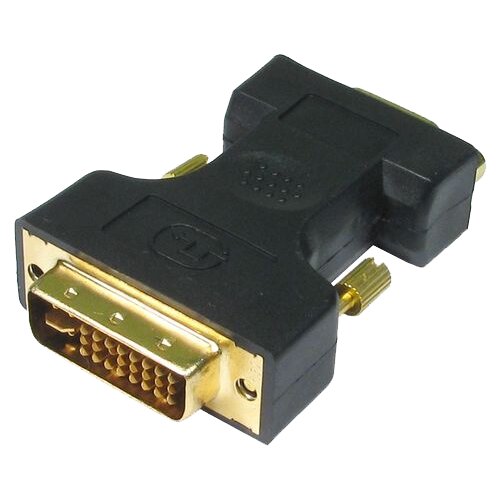 Linkom adapter-konverter DVI-I na VGA (m/ž) (Crni) Slike