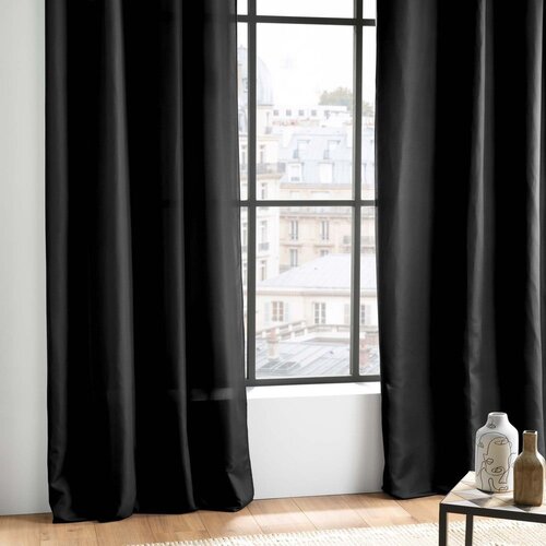 Douceur d int&amp;eacute;rieur Črna zavesa iz mikrovlaken 140x280 cm Absolu &amp;ndash; Slike