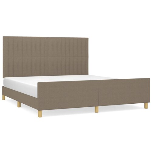 Maison Chic Posteljni okvir - Dvoposteljna postelja - Zakonska postelja brez vzmetnice taupe 180x200 cm blago-J4241, (21762552) Slike