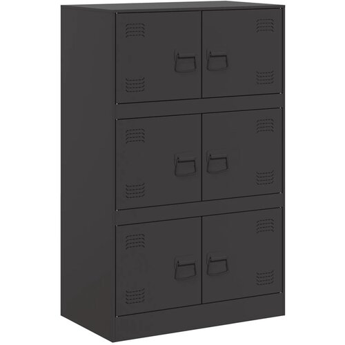 Maison Chic Komoda - Predalnik črna 67x39x107 cm jeklo, (21715960) Slike