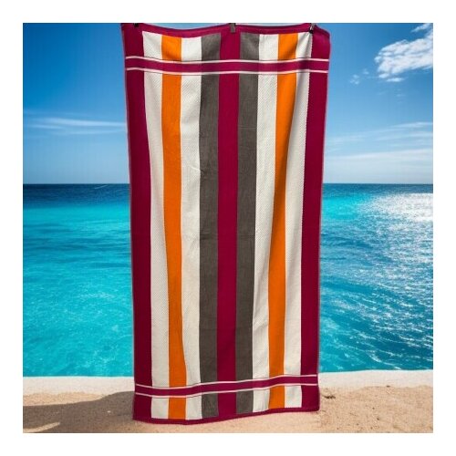  Plažni pe&amp;scaron;kir &amp;quot;Sunset Stripes&amp;quot; &amp;ndash; 86x164 cm, 100% pamuk A27 ( VLK000668-sunsetstripes ) Slike