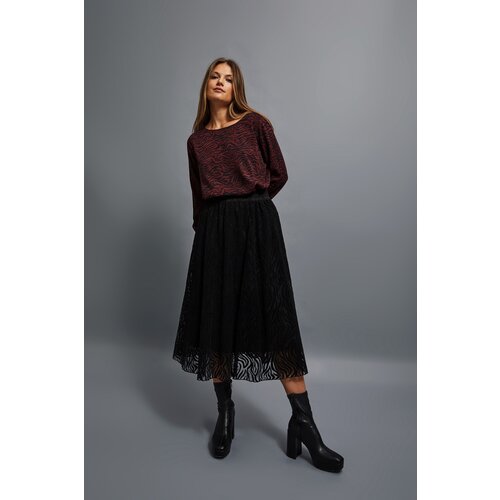 Marisse Flared Midi Skirt Cene
