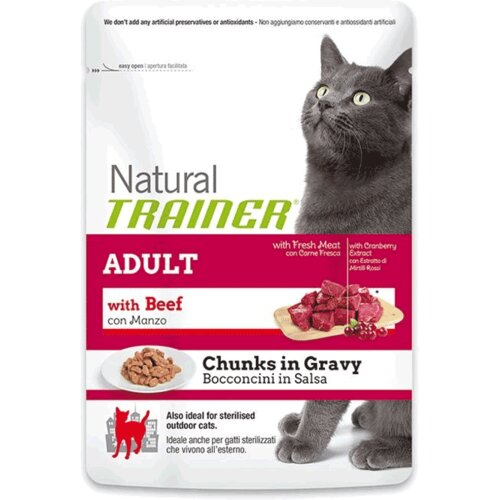 Trainer Hrana za odrasle mačke Natural Adult, Govedina - 300 g Cene