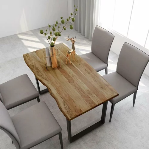  Jedilna miza 140x70x76 cm trden akacijev les, (20818110)