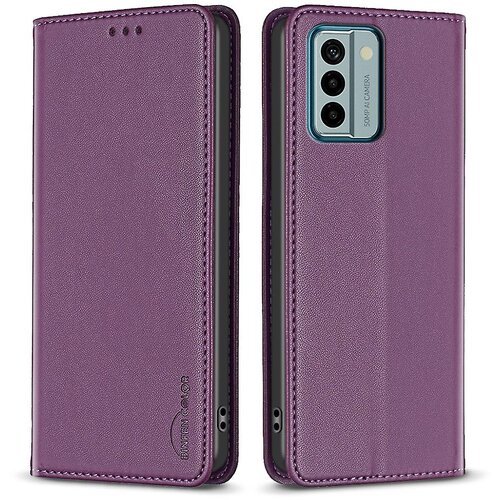 INORCO BINFEN COLOR BF18 za Nokio G22 PU usnjeno držalo za kartice Shell, magnetna preklopna torbica za telefon, (22034954) Cene