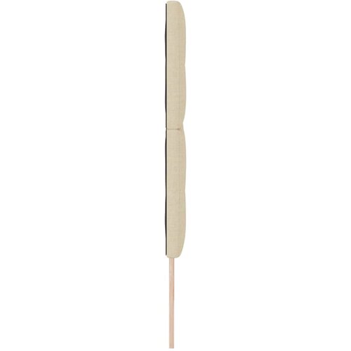  LED glava kreveta s LED trakama Krema 200 cm tkanina Slike