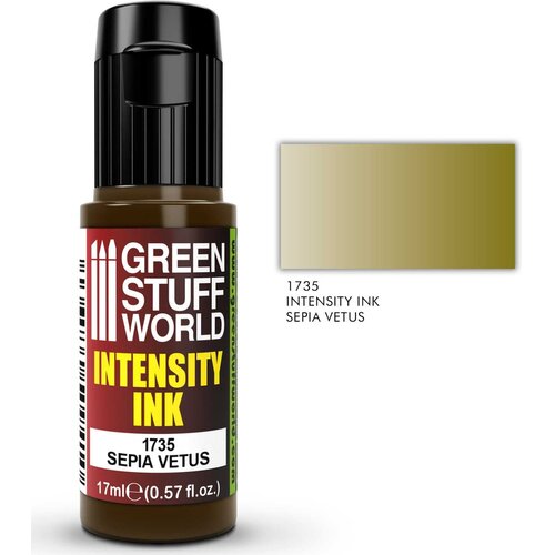 Green Stuff World intensity ink sepia vetus 17ml | akrilni ink za minijature Slike