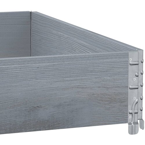  Vrtna sadilica siva 100x100 cm od masivne borovine Slike