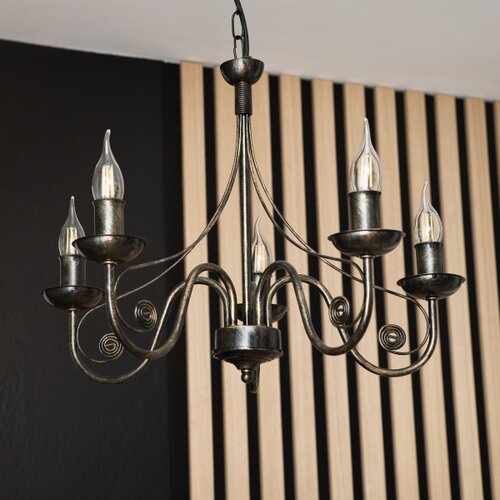  Luster na lancu DONATO 5xE14/40W/230V Slike