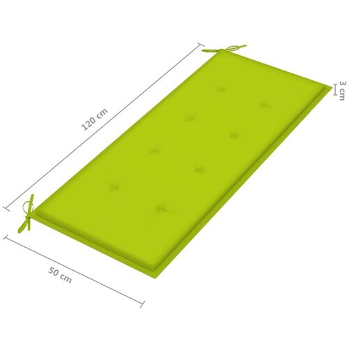  Klupa s jastukom 120 cm od masivnog bagremovog drva Slike