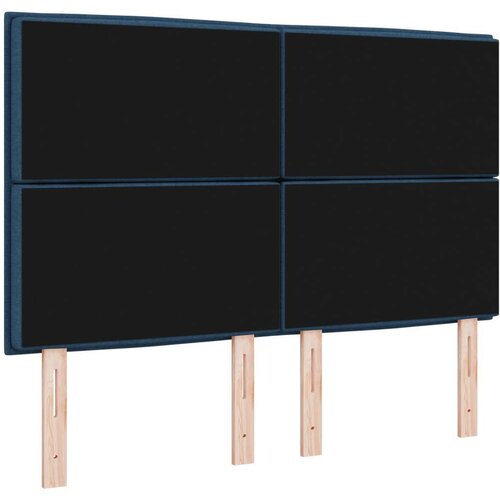  LED uzglavlje linije dizajn plava 80 cm tkanina Slike