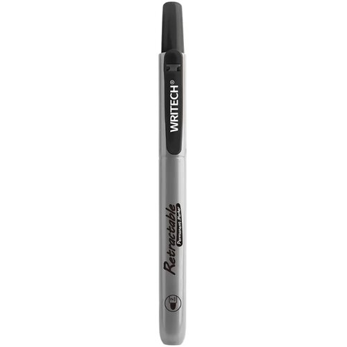 Writech Permanentni marker Retractable click, črn Slike