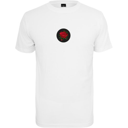 MT Men White T-shirt Rose Patch Slike