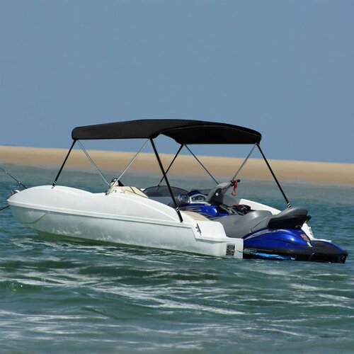 VidaXL Bimini tenda z 2 lokoma črna 178x138x96 cm Slike