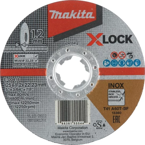 Makita rezalna plošča x-lock (E-00418)