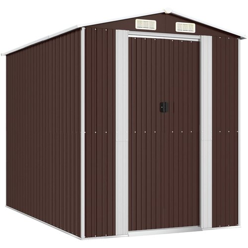 vidaXL Vrtna lopa temno rjava 192x274x223 cm pocinkano jeklo, (20958798) Cene
