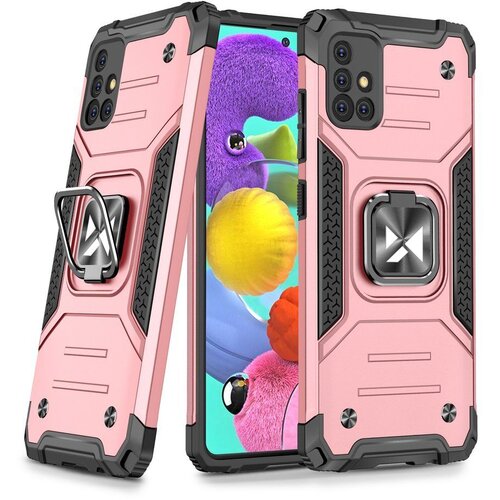 Wozinsky Ring Armor maska s funkcijom postolja i držačem za Samsung Galaxy A51 5G Slike