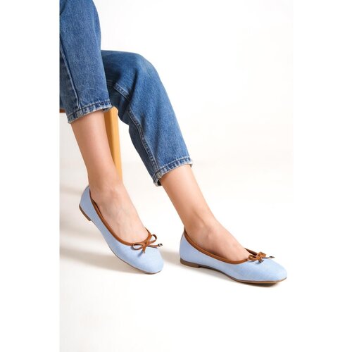 Capone Outfitters Women&amp;#039;s Capone Hana Trend Medium Blue Jeans Flats Slike
