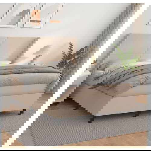 vidaXL Krevet s oprugama i madrac cappuccino 140x190cm od umjetne kože Cijene