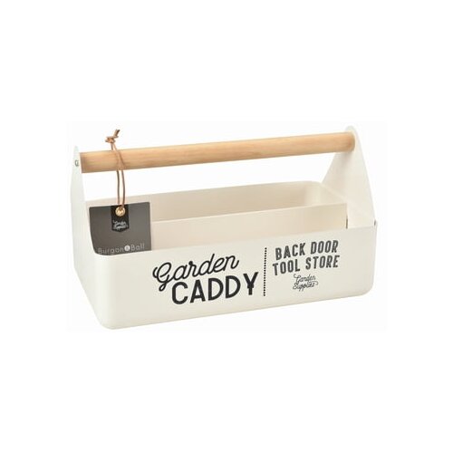 Burgon &amp;amp; Ball Vrtni-Caddy z lesenimi ročaji - atlantsko modra - Stone/Creme Slike