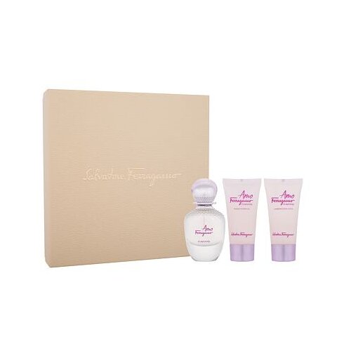 Salvatore Ferragamo Amo Ferragamo Flowerful darovni set toaletna voda 50 ml + losion za tijelo 50 ml + gel za tuširanje 50 ml za žene Cene
