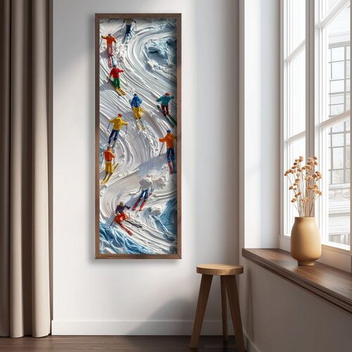 WALLXPERT LAC118-120 Multicolor Decorative Framed MDF Painting Cene
