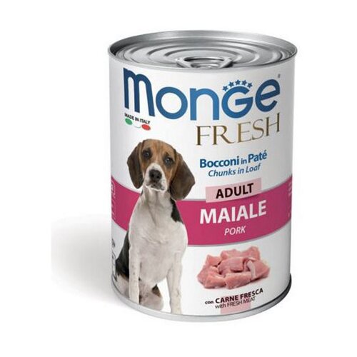 Monge vlažna hrana za odrasle pse fresh - svinjetina 400g Slike