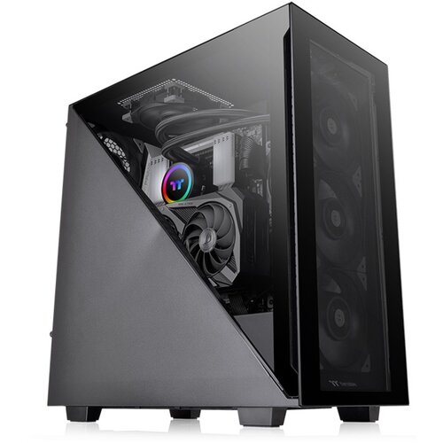 Thermaltake Divider 300 TG Mid tower, tempered glass, 1x 120mm Turbo fan Cene