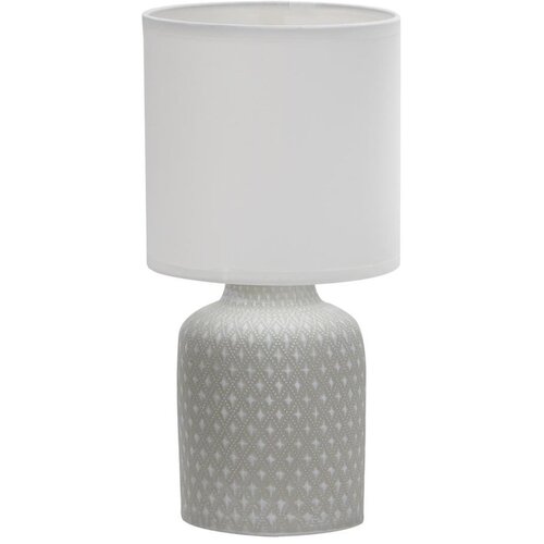 Candellux Lighting Siva stolna lampa s tekstilnim sjenilom (visina 32 cm) Iner &amp;ndash; Slike