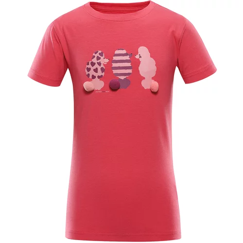 NAX Children's T-shirt POLEFO raspberry