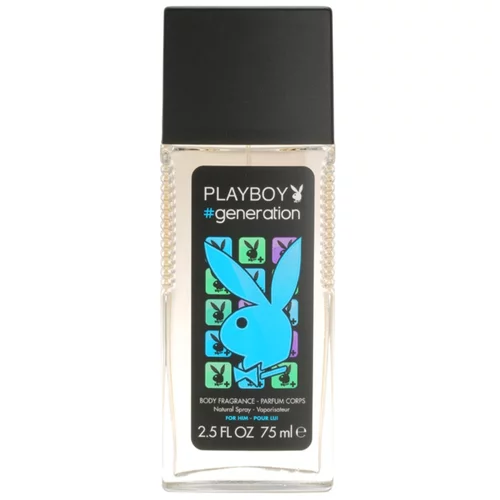 Playboy Generation For Him deodorant v spreju brez aluminija 75 ml za moške