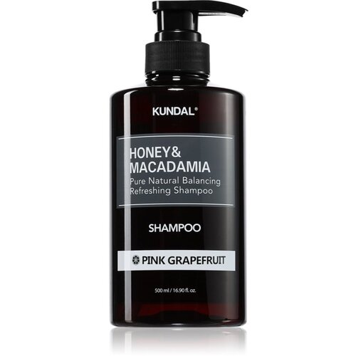 KUNDAL Honey &amp;amp; Macadamia Pink Grapefruit naravni &amp;scaron;ampon za suhe in po&amp;scaron;kodovane lase 500 ml Slike