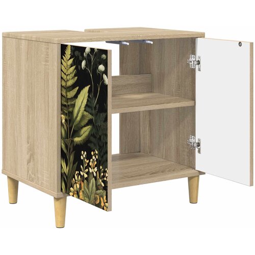  Kupaonski ormar RHENEN Sonoma 60 x 40 x 60 cm Konstruirano drvo Slike