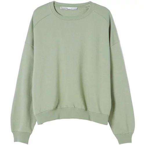 Bershka Sweater majica svijetlozelena