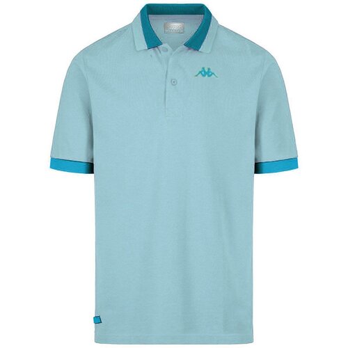 Kappa Mu&scaron;ka polo majica Logo Neon, Svetloplava Cene