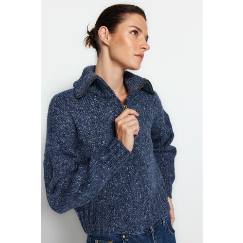 Trendyol Sweater - Blue - Oversize Slike